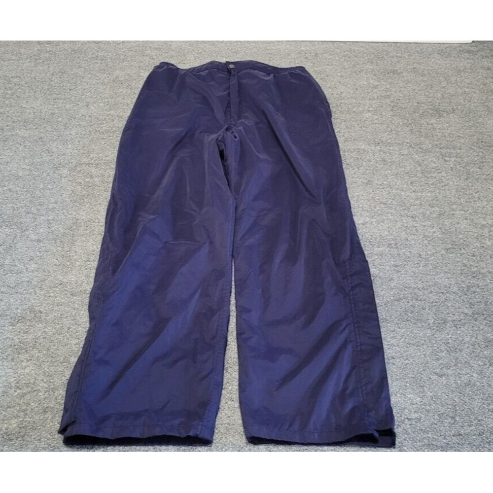 Sunice Golf Rain Pants Unisex Lrg Lined Ankle Zip Windbreaker Blue Stretch Waist